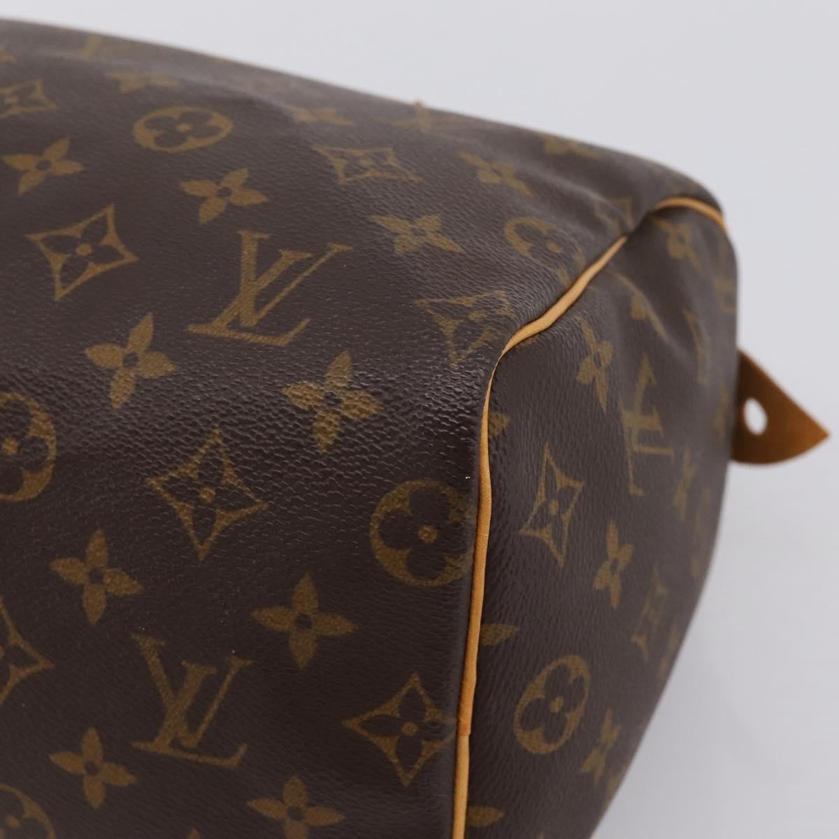 LOUIS VUITTON Monogram Speedy 25 Hand Bag M41528 LV Auth 197621