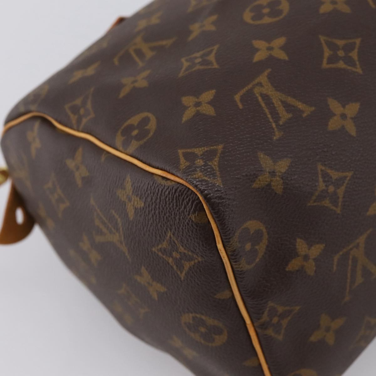 LOUIS VUITTON Monogram Speedy 25 Hand Bag M41528 LV Auth 197621