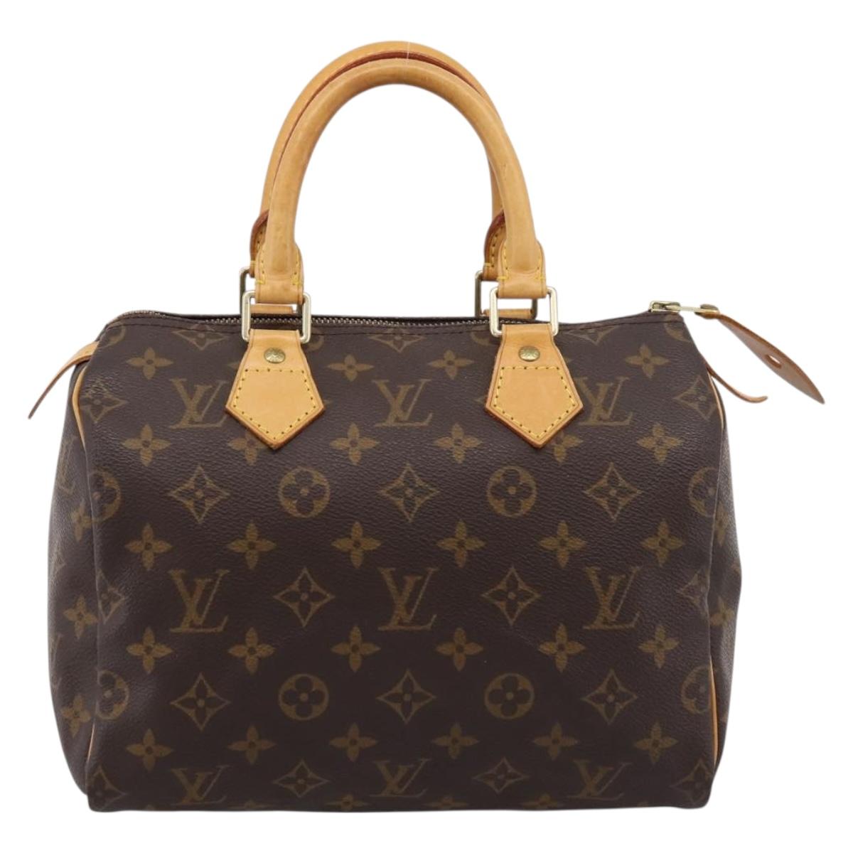 LOUIS VUITTON Monogram Speedy 25 Hand Bag M41528 LV Auth 197621