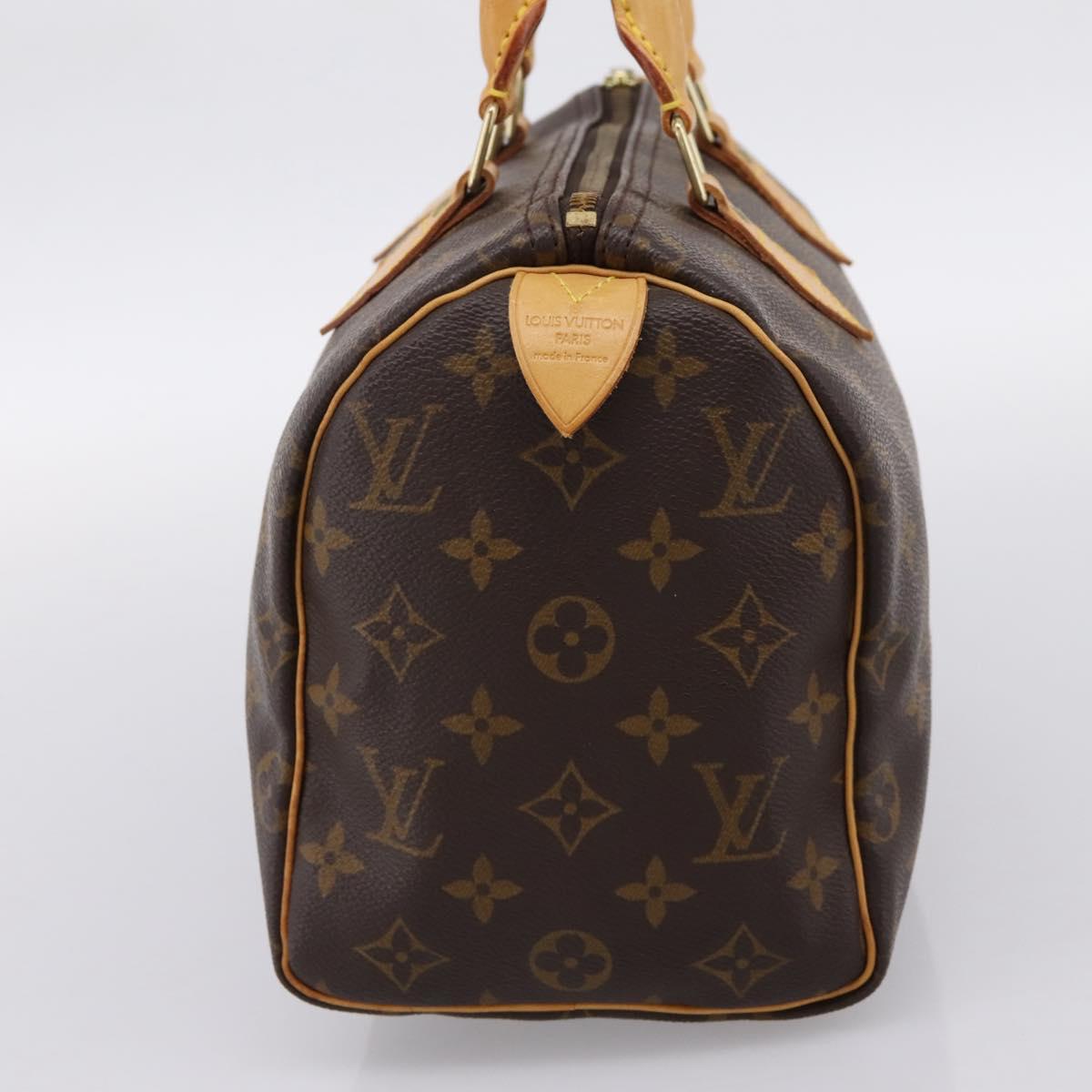 LOUIS VUITTON Monogram Speedy 25 Hand Bag M41528 LV Auth 197621