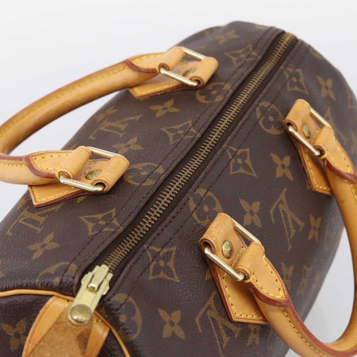 LOUIS VUITTON Monogram Speedy 25 Hand Bag M41528 LV Auth 197621