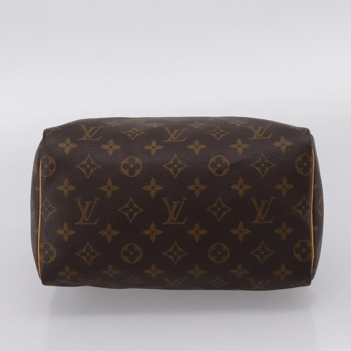 LOUIS VUITTON Monogram Speedy 25 Hand Bag M41528 LV Auth 197621