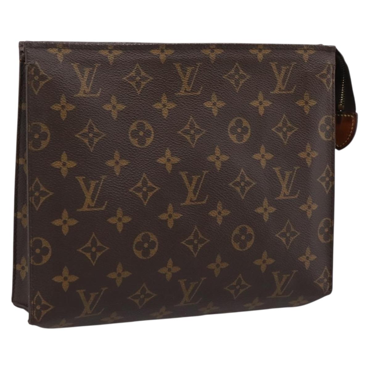 LOUIS VUITTON Monogram Poche Toilette 26 Pouch M47542 LV Auth 197629