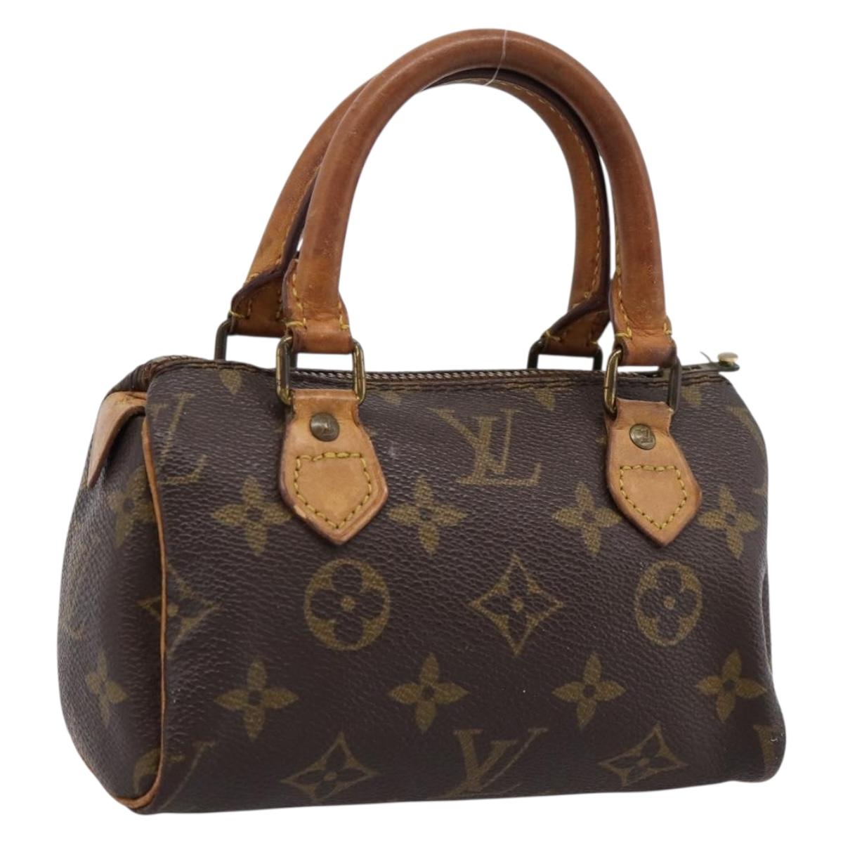 LOUIS VUITTON Monogram Mini Speedy Hand Bag M41534 LV Auth 197639