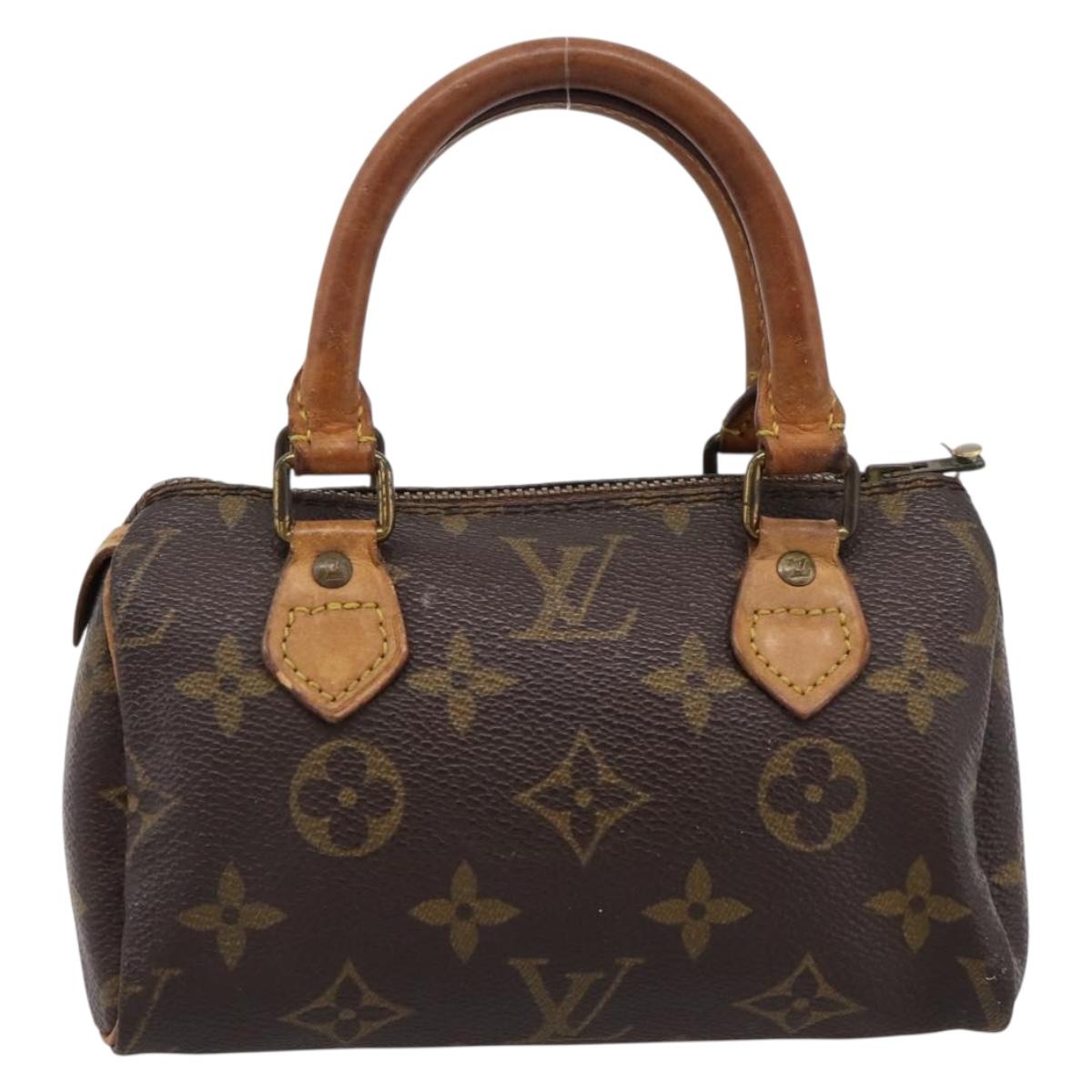 LOUIS VUITTON Monogram Mini Speedy Hand Bag M41534 LV Auth 197639