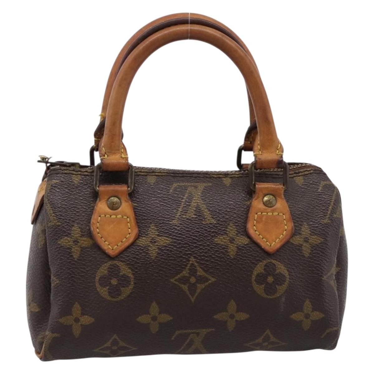 LOUIS VUITTON Monogram Mini Speedy Hand Bag M41534 LV Auth 197639