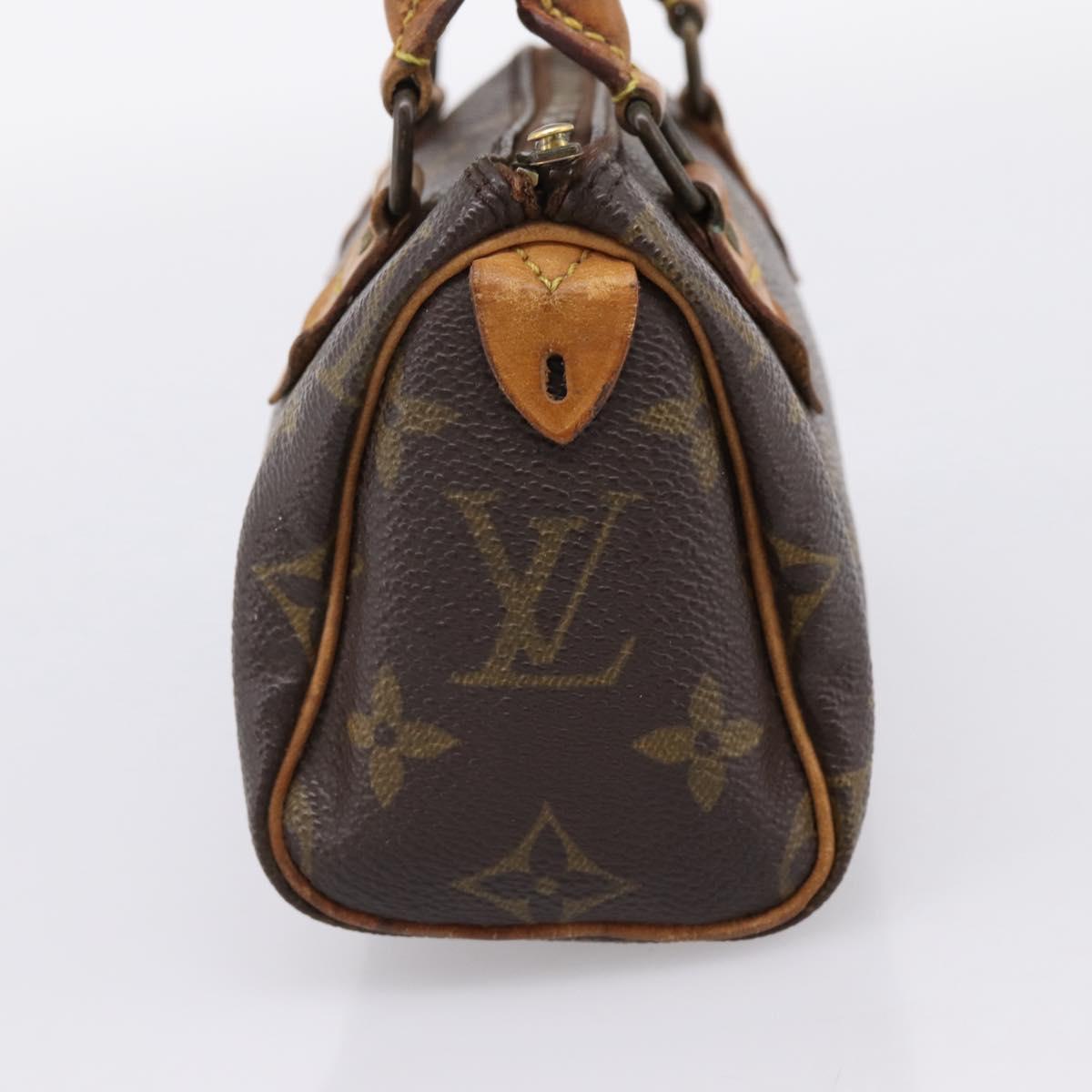 LOUIS VUITTON Monogram Mini Speedy Hand Bag M41534 LV Auth 197639