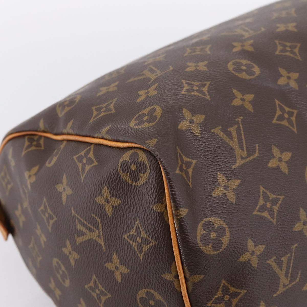 LOUIS VUITTON Monogram Speedy 35 Hand Bag M41524 LV Auth 197644A