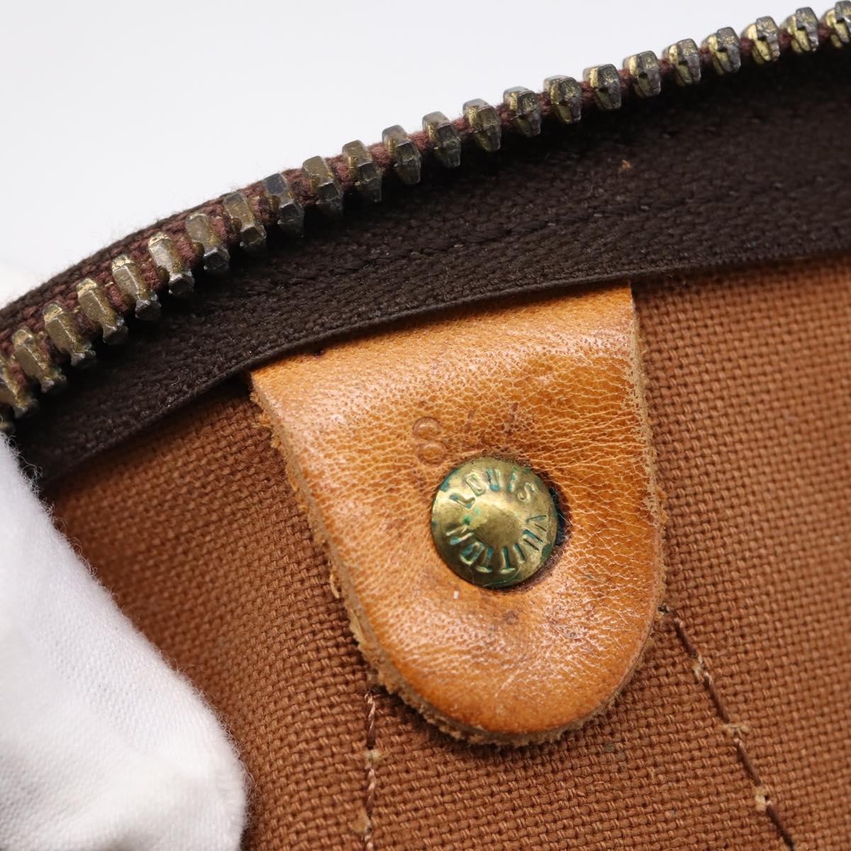 LOUIS VUITTON Monogram Speedy 35 Hand Bag M41524 LV Auth 197644A