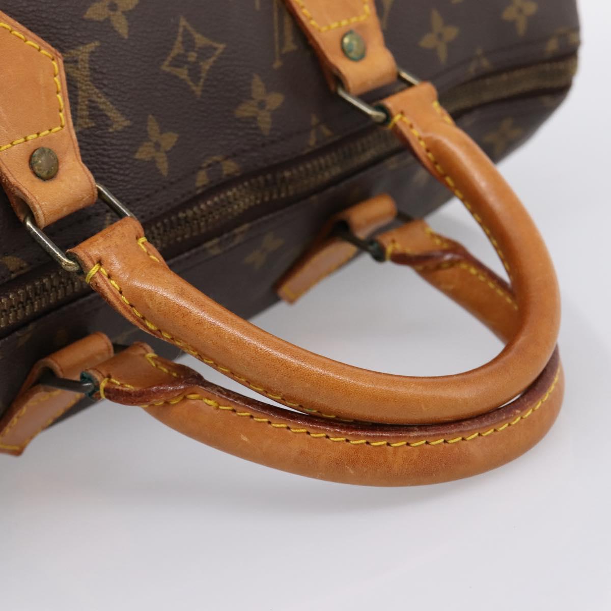 LOUIS VUITTON Monogram Speedy 35 Hand Bag M41524 LV Auth 197644A
