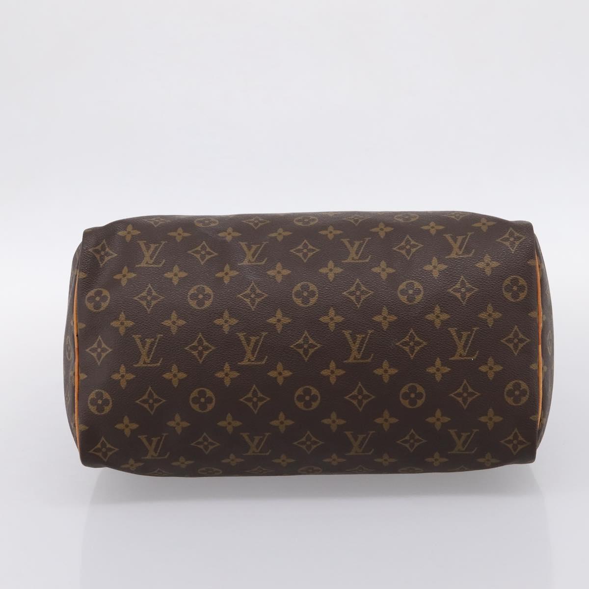 LOUIS VUITTON Monogram Speedy 35 Hand Bag M41524 LV Auth 197644A