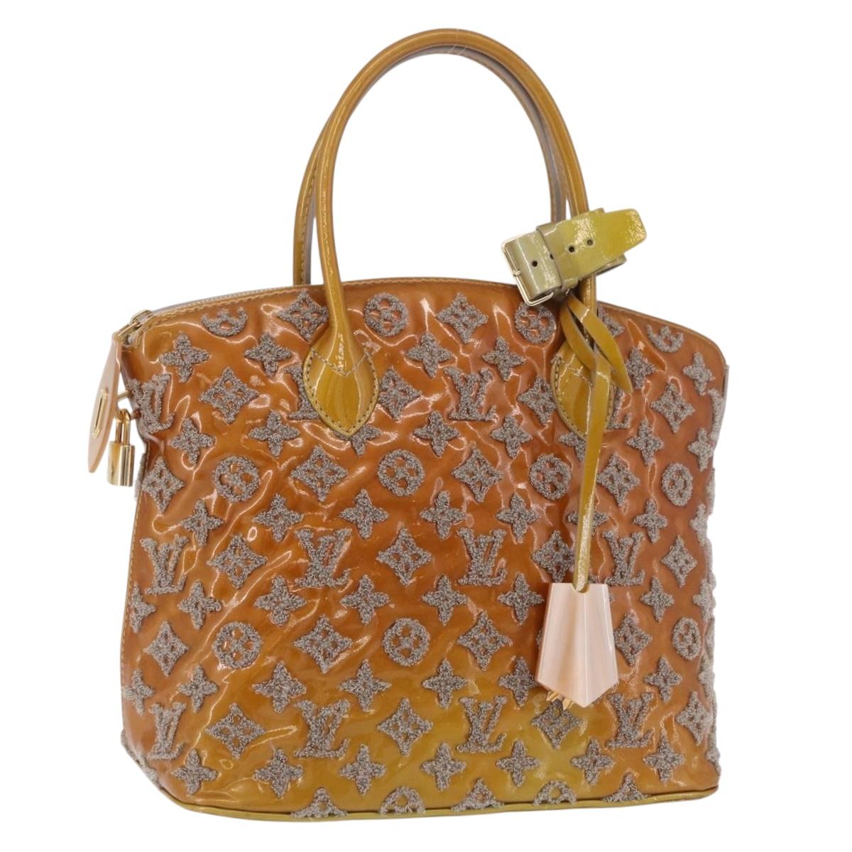 LOUIS VUITTON Monogram Bouclette Lockit Hand Bag Gris M40601 LV Auth 197648A