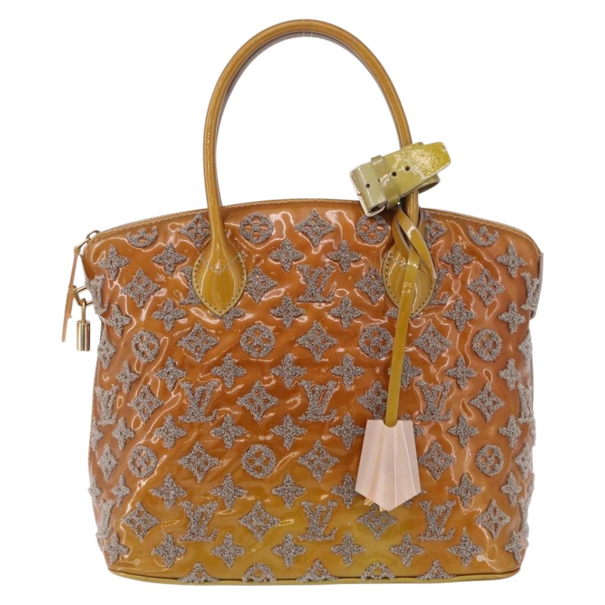 LOUIS VUITTON Monogram Bouclette Lockit Hand Bag Gris M40601 LV Auth 197648A