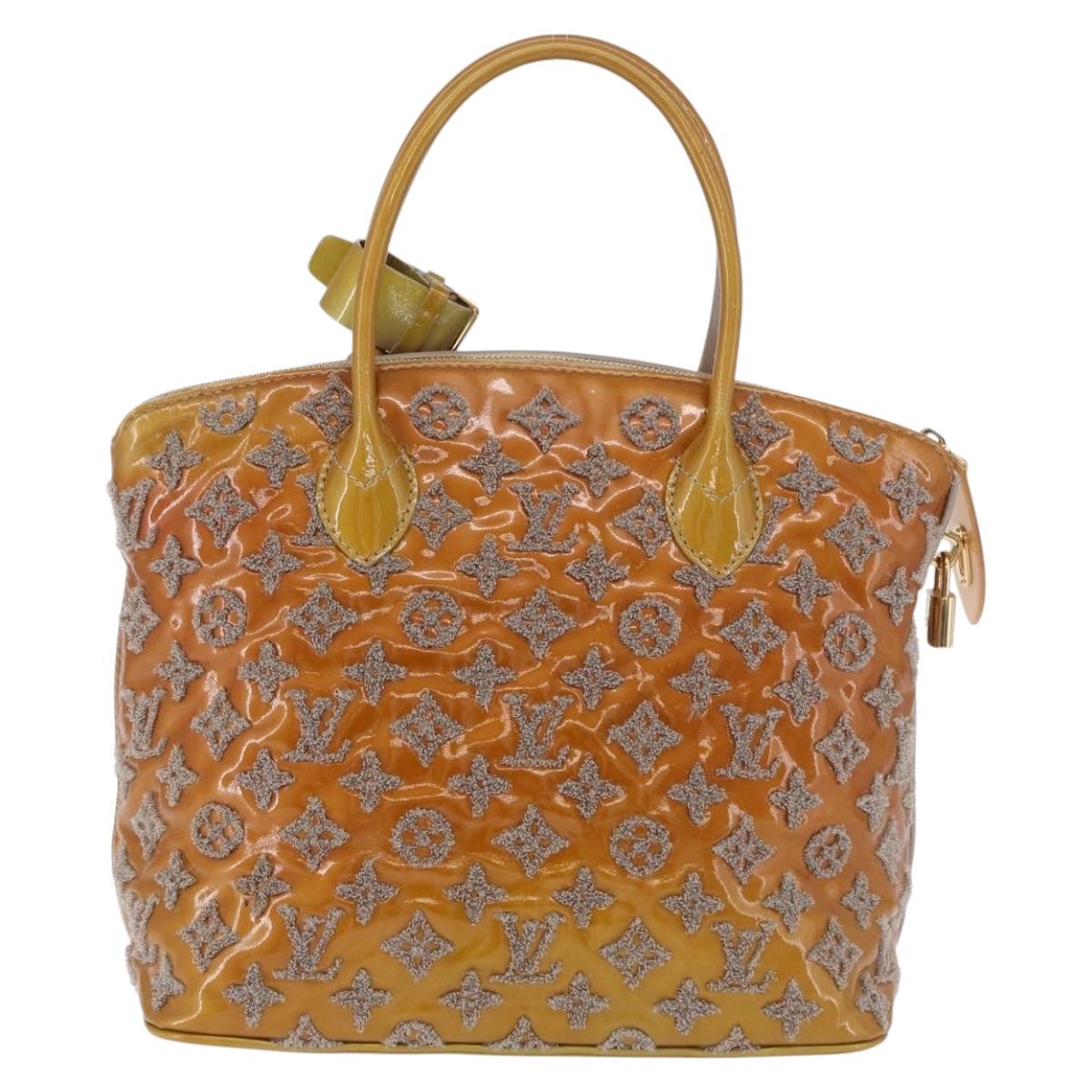 LOUIS VUITTON Monogram Bouclette Lockit Hand Bag Gris M40601 LV Auth 197648A