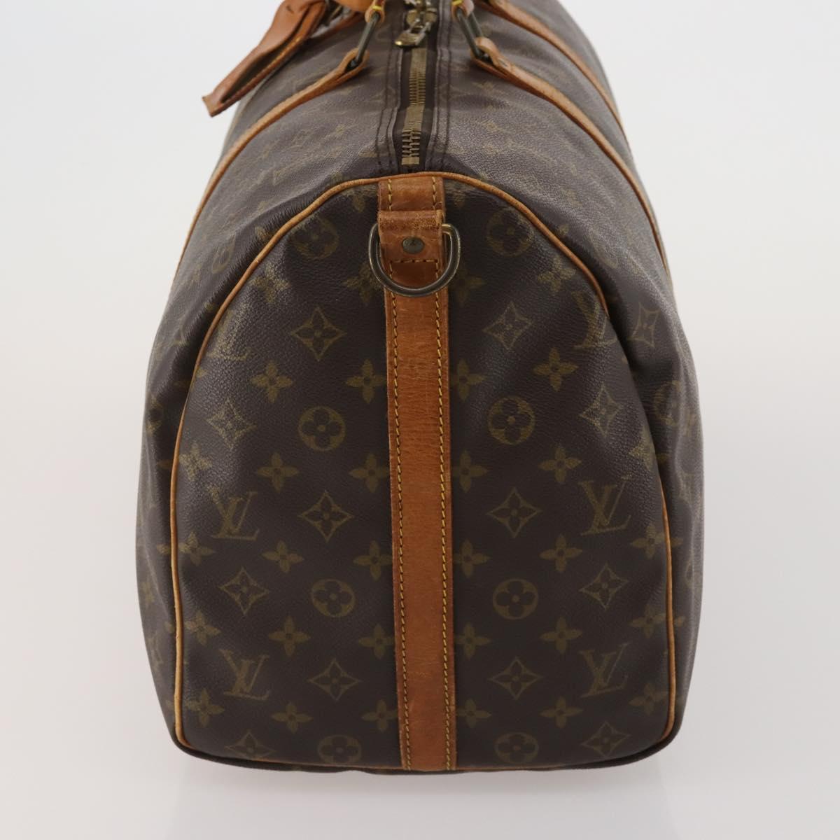 LOUIS VUITTON Monogram Keepall Bandouliere 50 Boston Bag M41416 LV Auth 197653