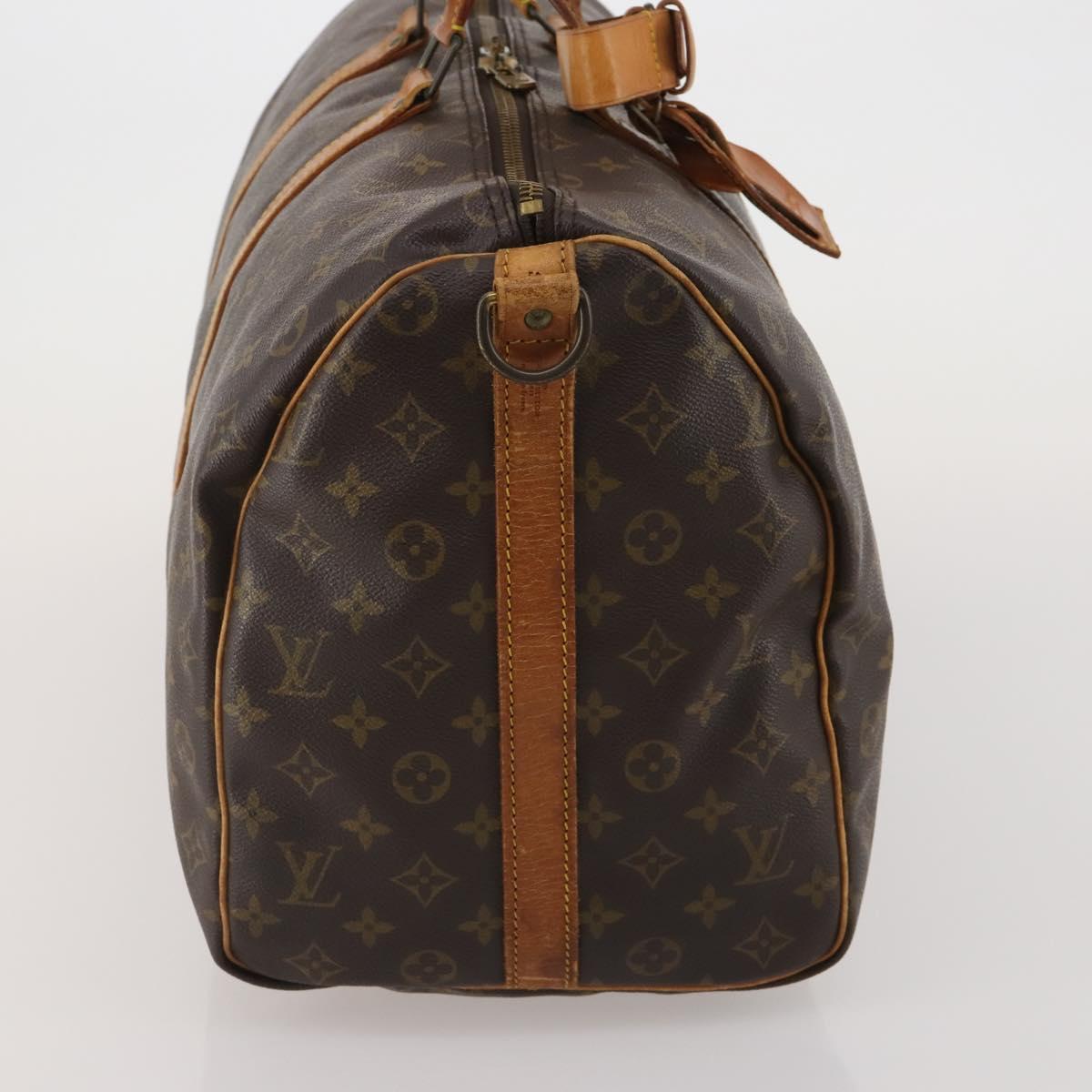LOUIS VUITTON Monogram Keepall Bandouliere 50 Boston Bag M41416 LV Auth 197653