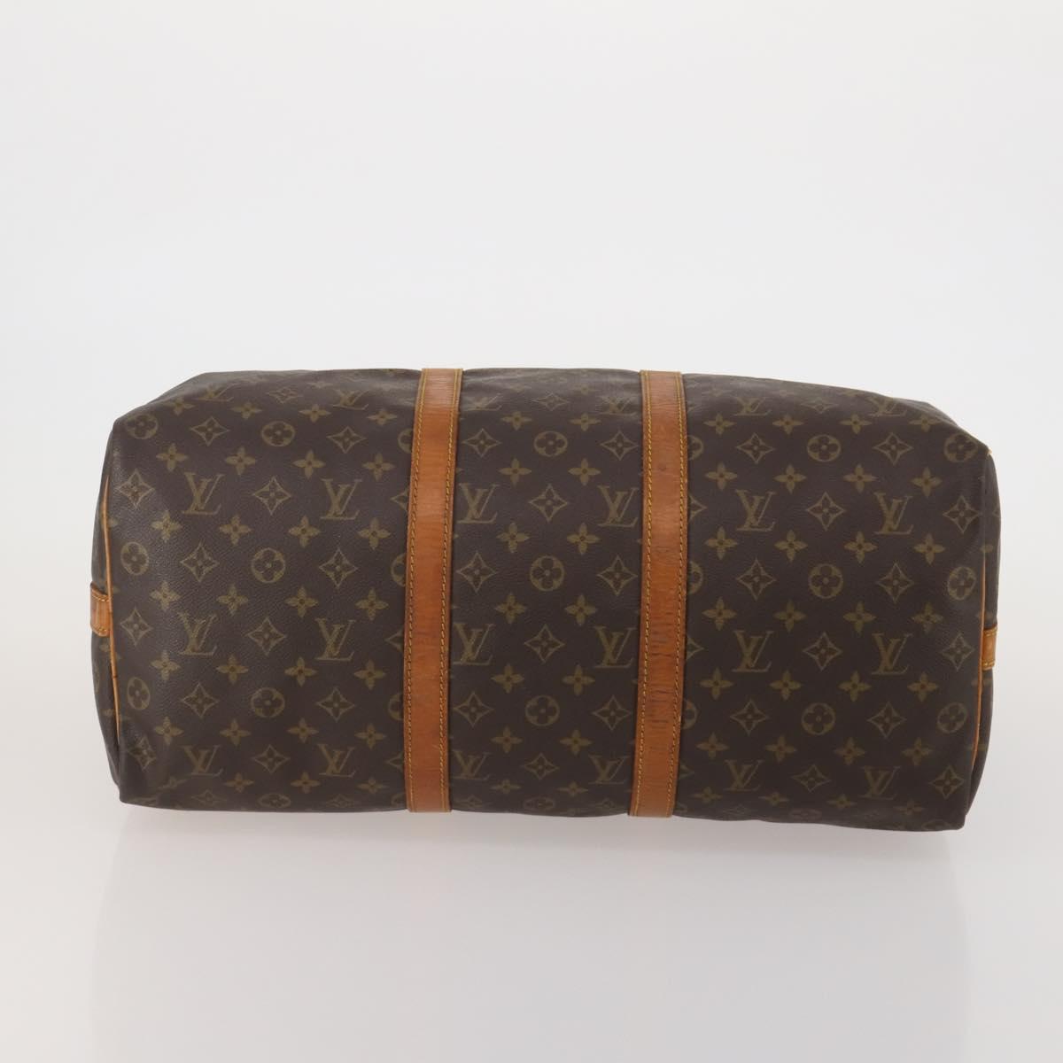 LOUIS VUITTON Monogram Keepall Bandouliere 50 Boston Bag M41416 LV Auth 197653