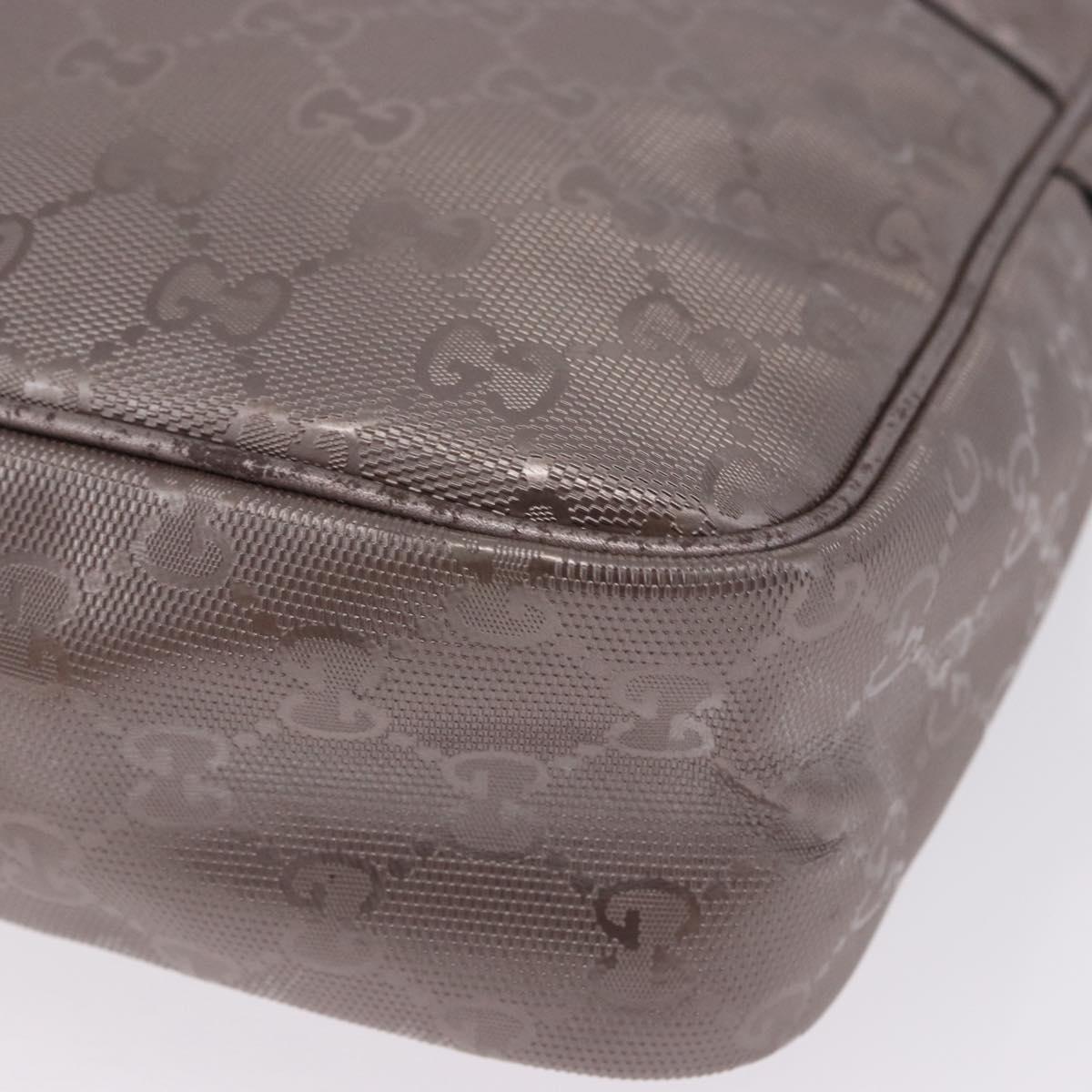 GUCCI GG Implementation Shoulder Bag PVC Pink Silver 233268 Auth 197658