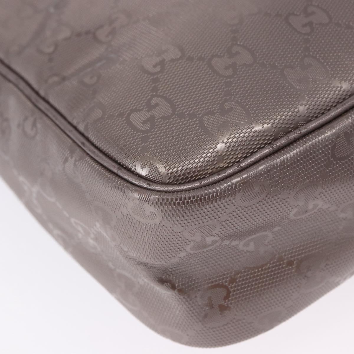 GUCCI GG Implementation Shoulder Bag PVC Pink Silver 233268 Auth 197658