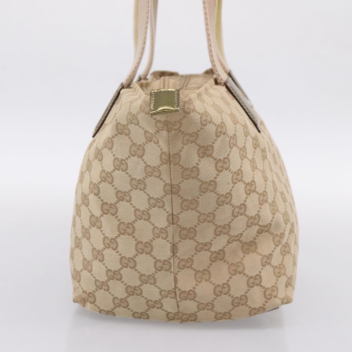 GUCCI GG Canvas Sherry Line Tote Bag Beige 131230 Auth 197665