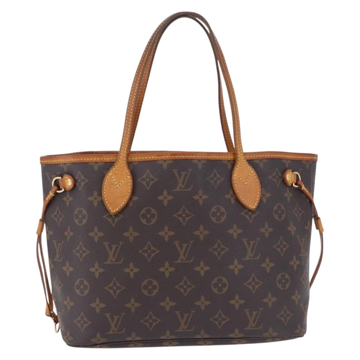LOUIS VUITTON Monogram Neverfull PM Tote Bag M40155 LV Auth 197670