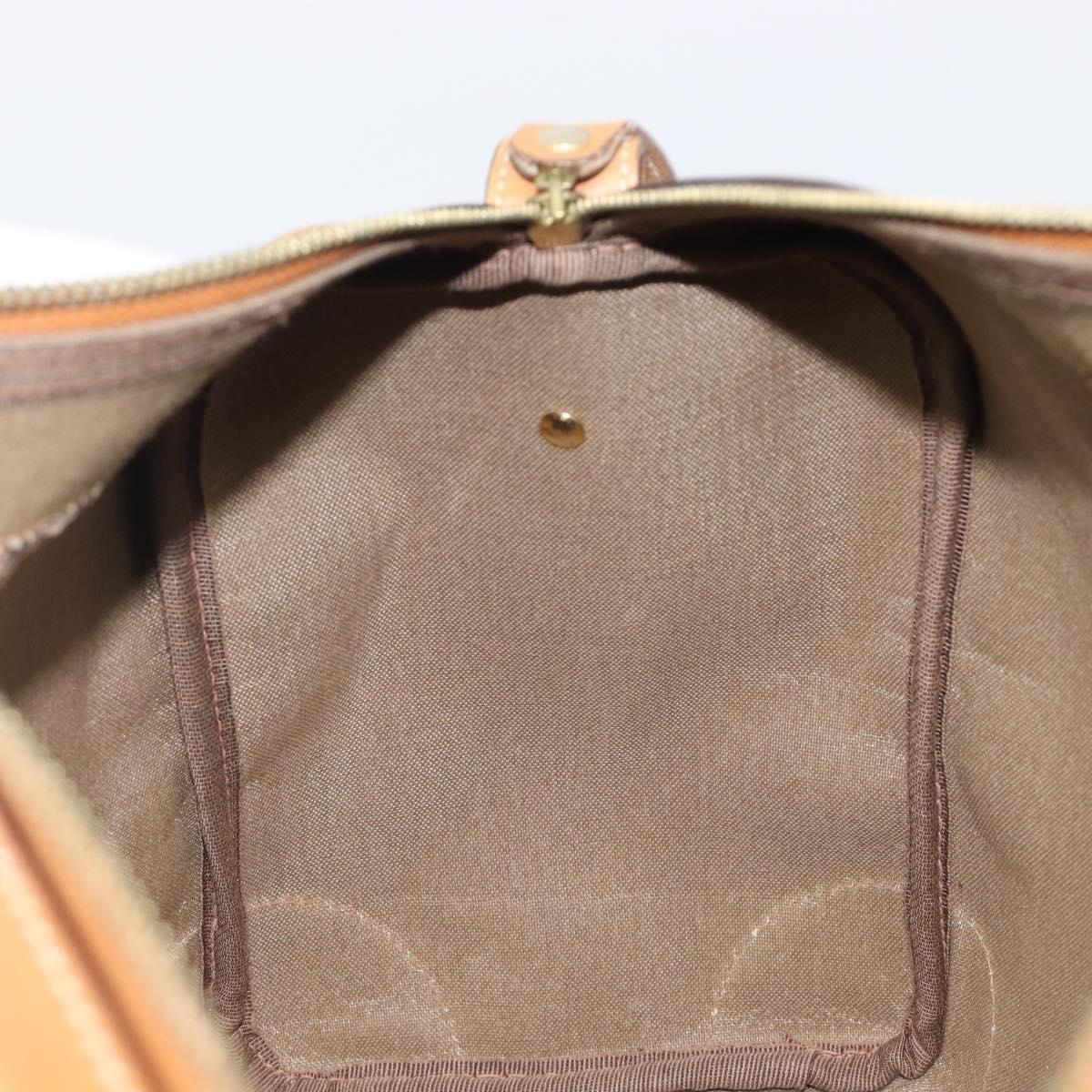 GUCCI Micro GG Supreme Boston Bag PVC Beige Gold 58 012 468 40 Auth 197681A