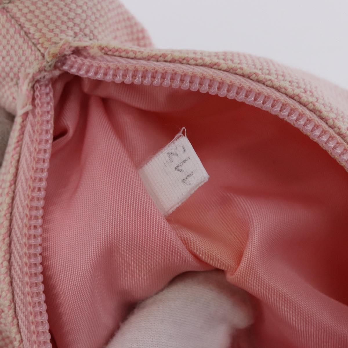 PRADA Prada Sport Hand Pouch Canvas Pink Auth 197685