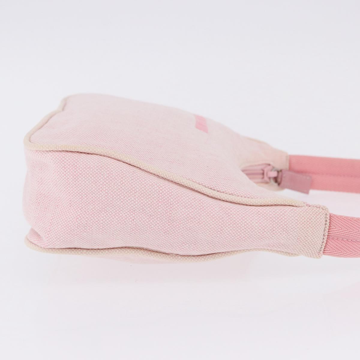 PRADA Prada Sport Hand Pouch Canvas Pink Auth 197685