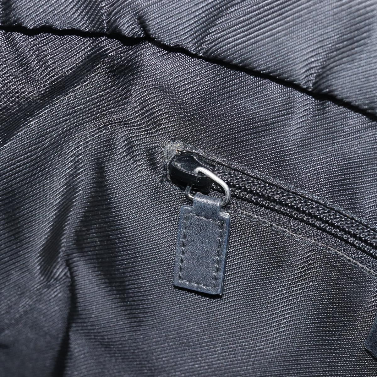 GUCCI GG Canvas Tote Bag Black Silver 28892 Auth 197695
