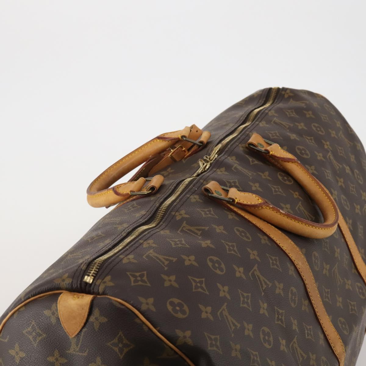 LOUIS VUITTON Monogram Keepall 60 Boston Bag M41422 LV Auth 197701
