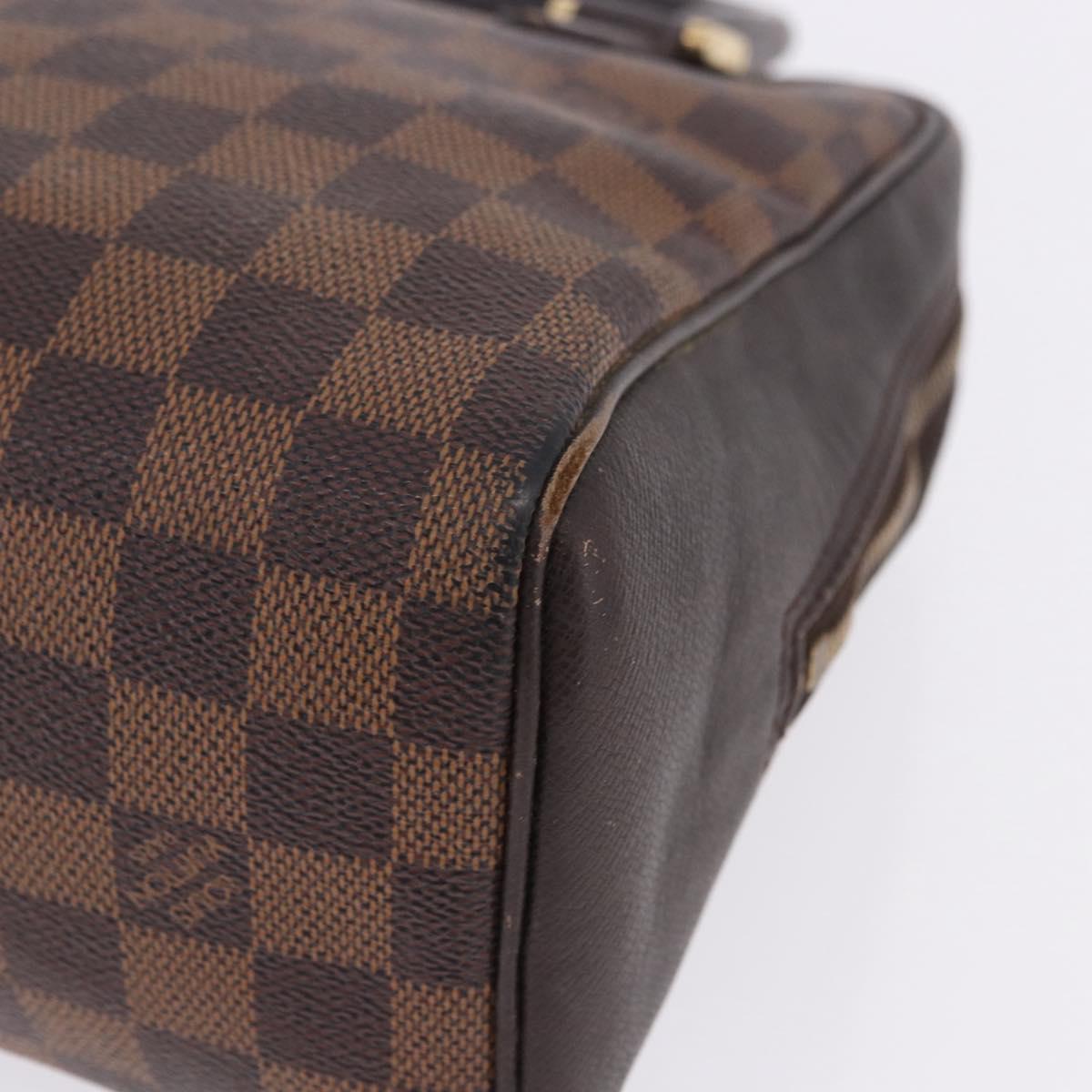 LOUIS VUITTON Damier Ebene Brera Hand Bag N51150 LV Auth 197706