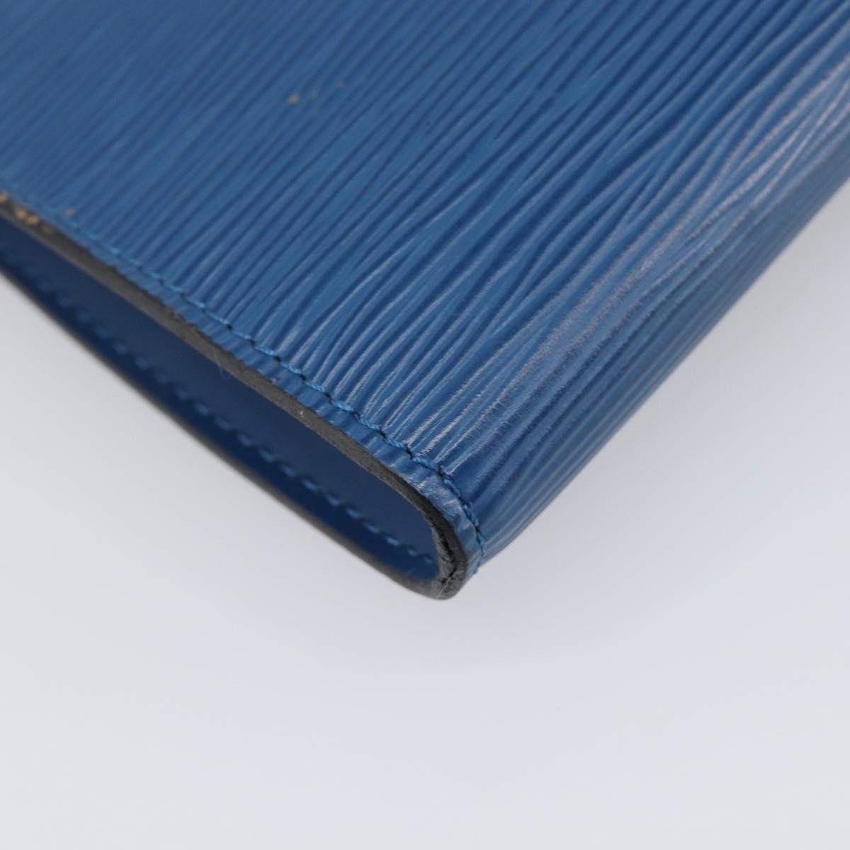 LOUIS VUITTON Epi Pochette Accessoires Pouch Blue M52985 LV Auth 197712V