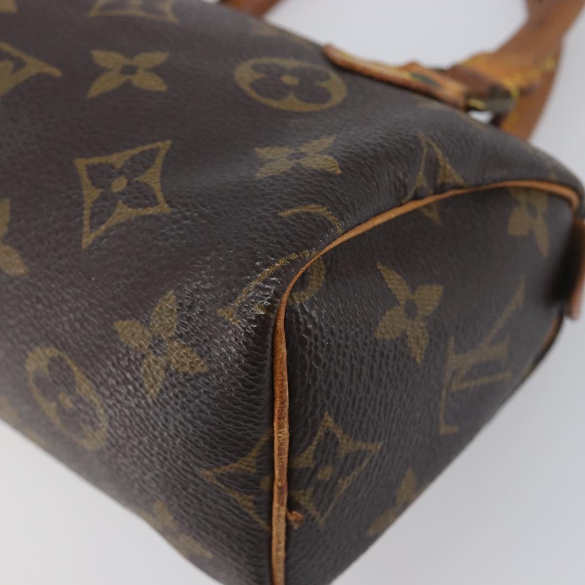 LOUIS VUITTON Monogram Mini Speedy Hand Bag M41534 LV Auth 197713