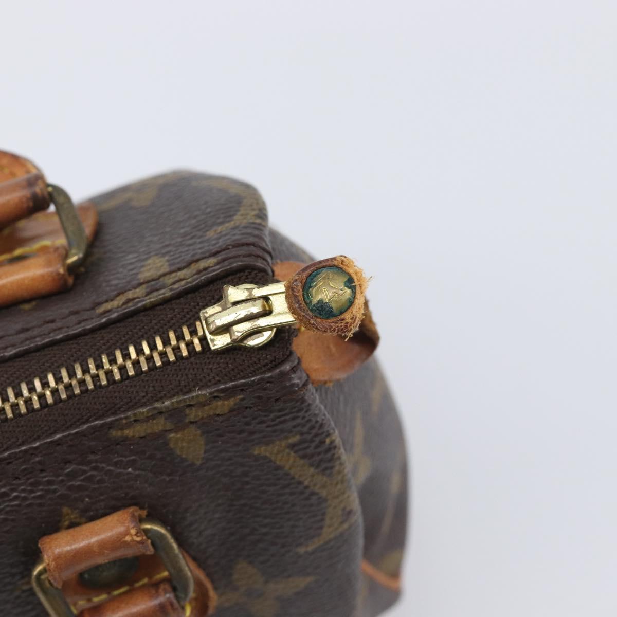 LOUIS VUITTON Monogram Mini Speedy Hand Bag M41534 LV Auth 197713