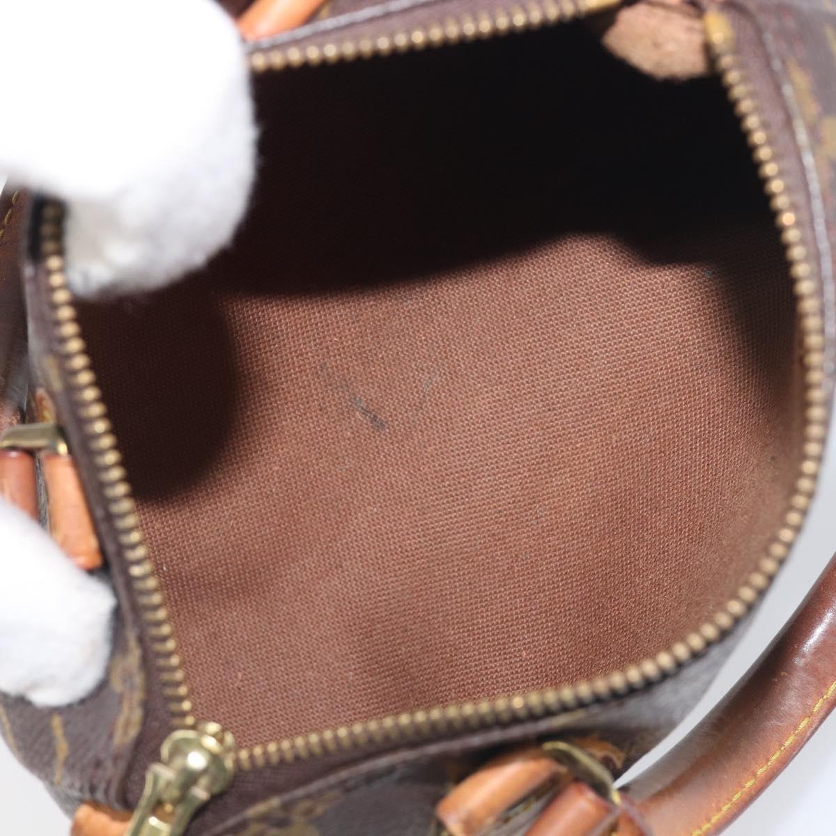 LOUIS VUITTON Monogram Mini Speedy Hand Bag M41534 LV Auth 197713