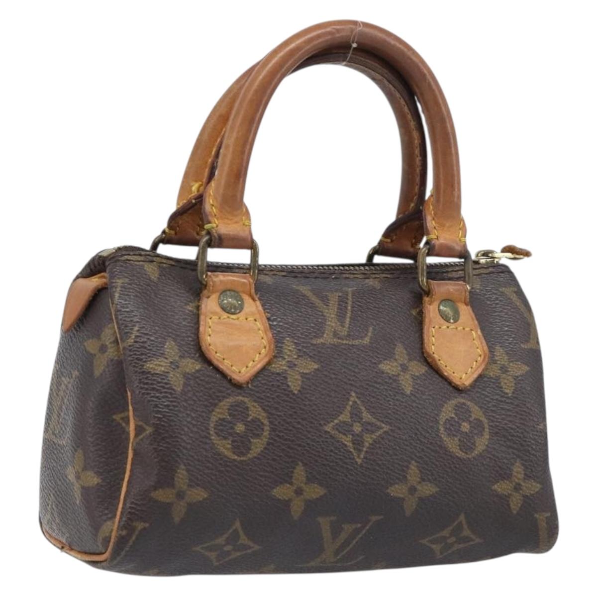 LOUIS VUITTON Monogram Mini Speedy Hand Bag M41534 LV Auth 197713