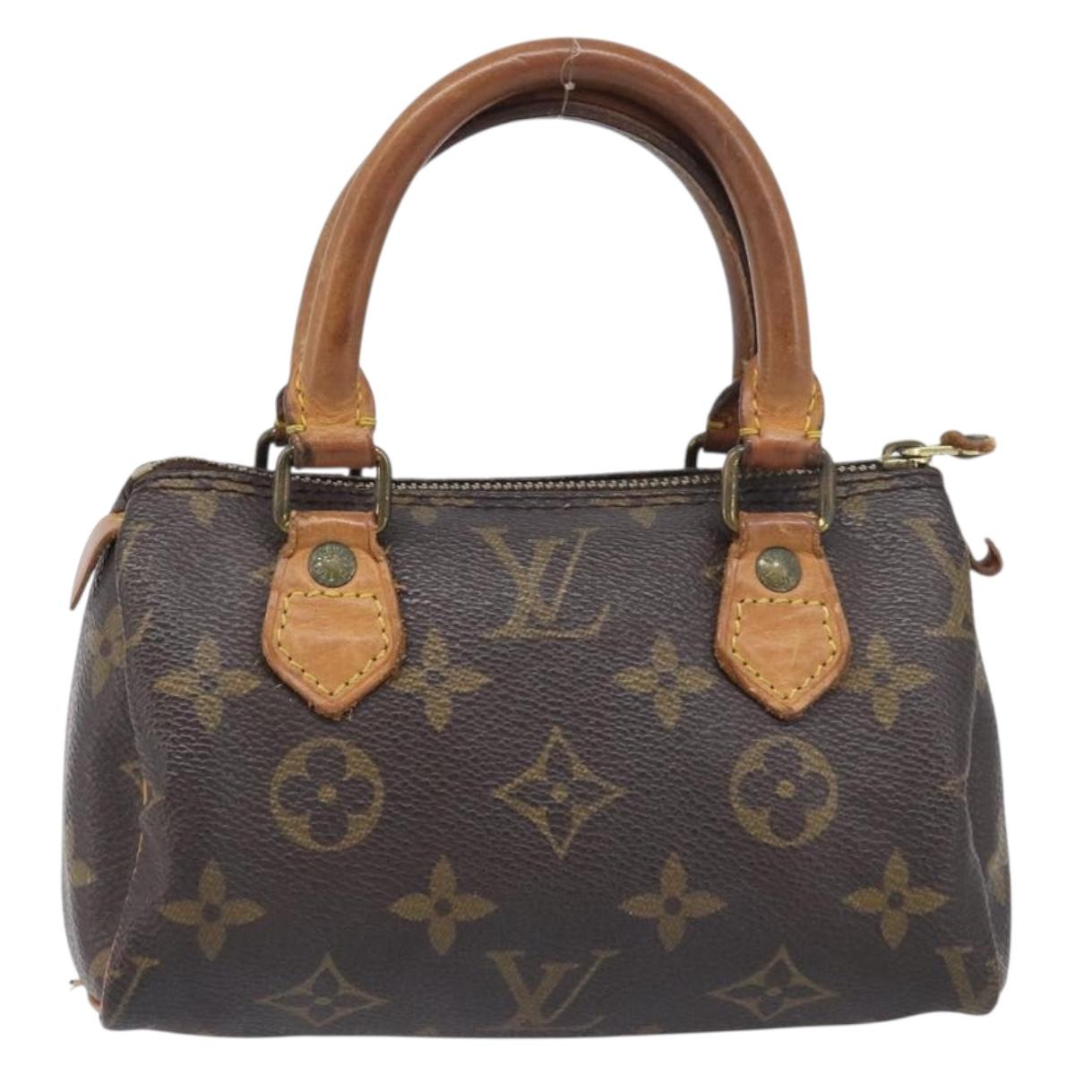 LOUIS VUITTON Monogram Mini Speedy Hand Bag M41534 LV Auth 197713