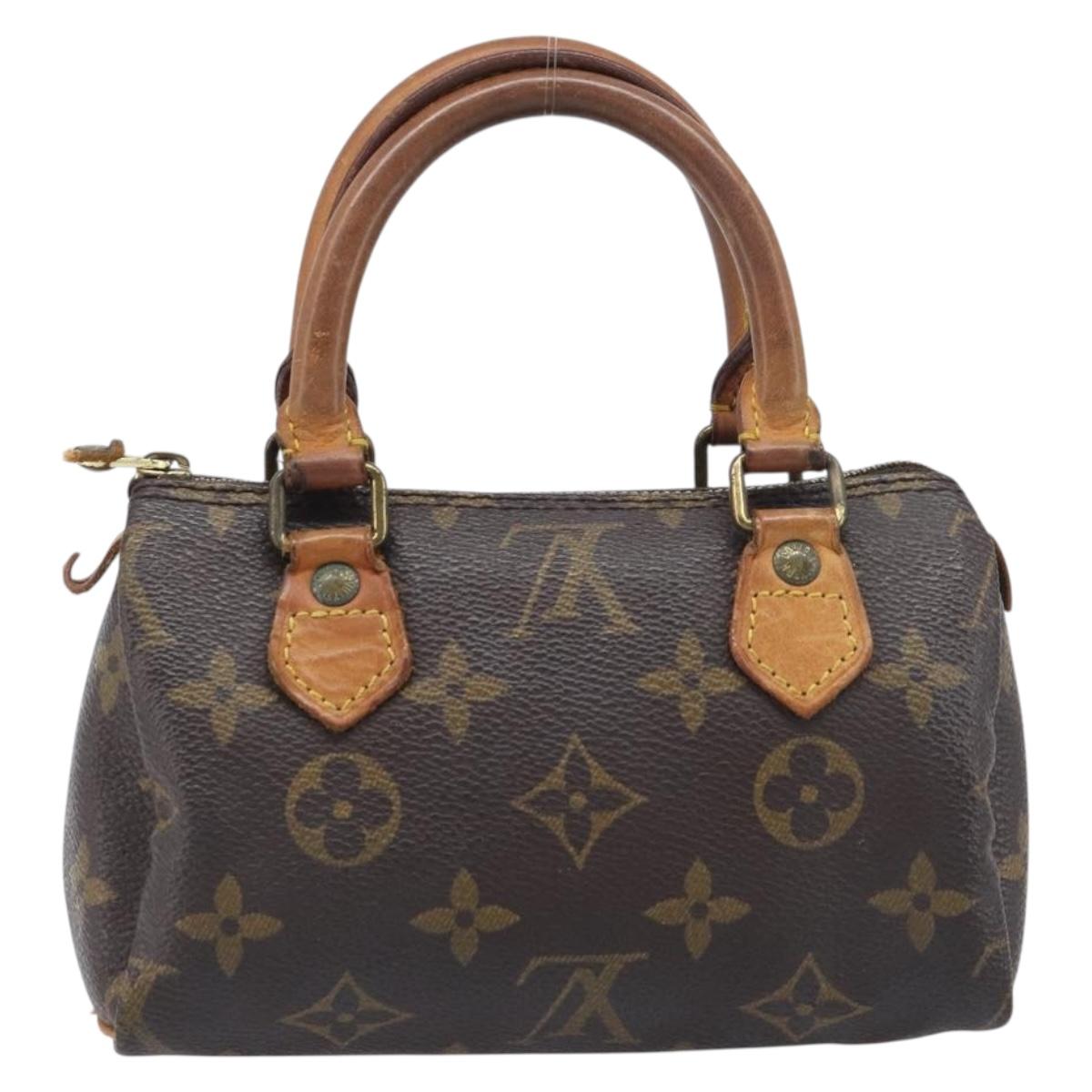 LOUIS VUITTON Monogram Mini Speedy Hand Bag M41534 LV Auth 197713