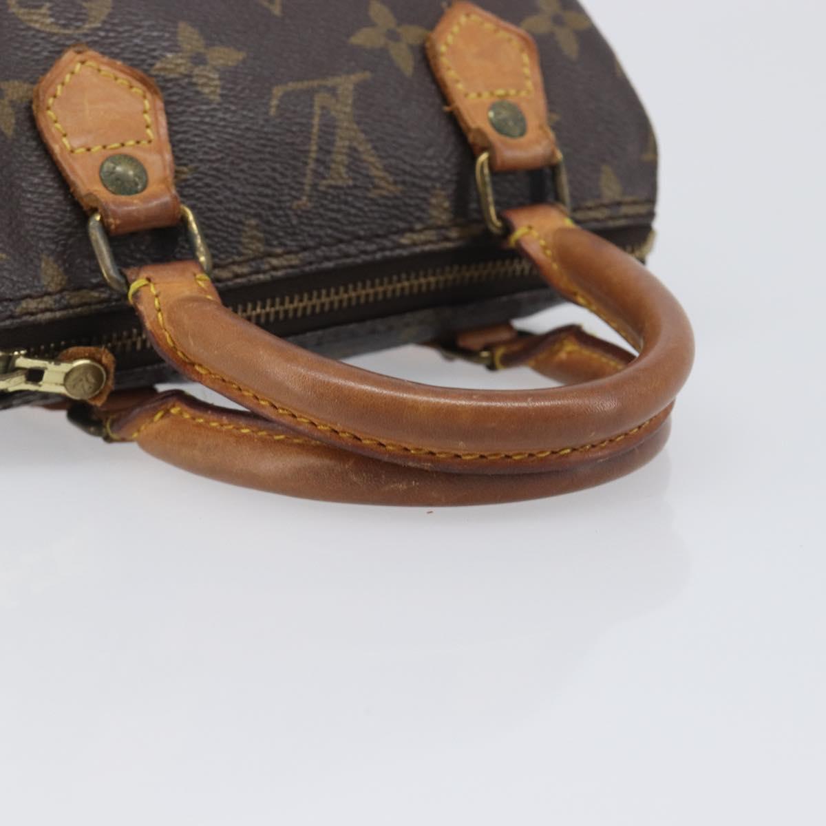 LOUIS VUITTON Monogram Mini Speedy Hand Bag M41534 LV Auth 197713