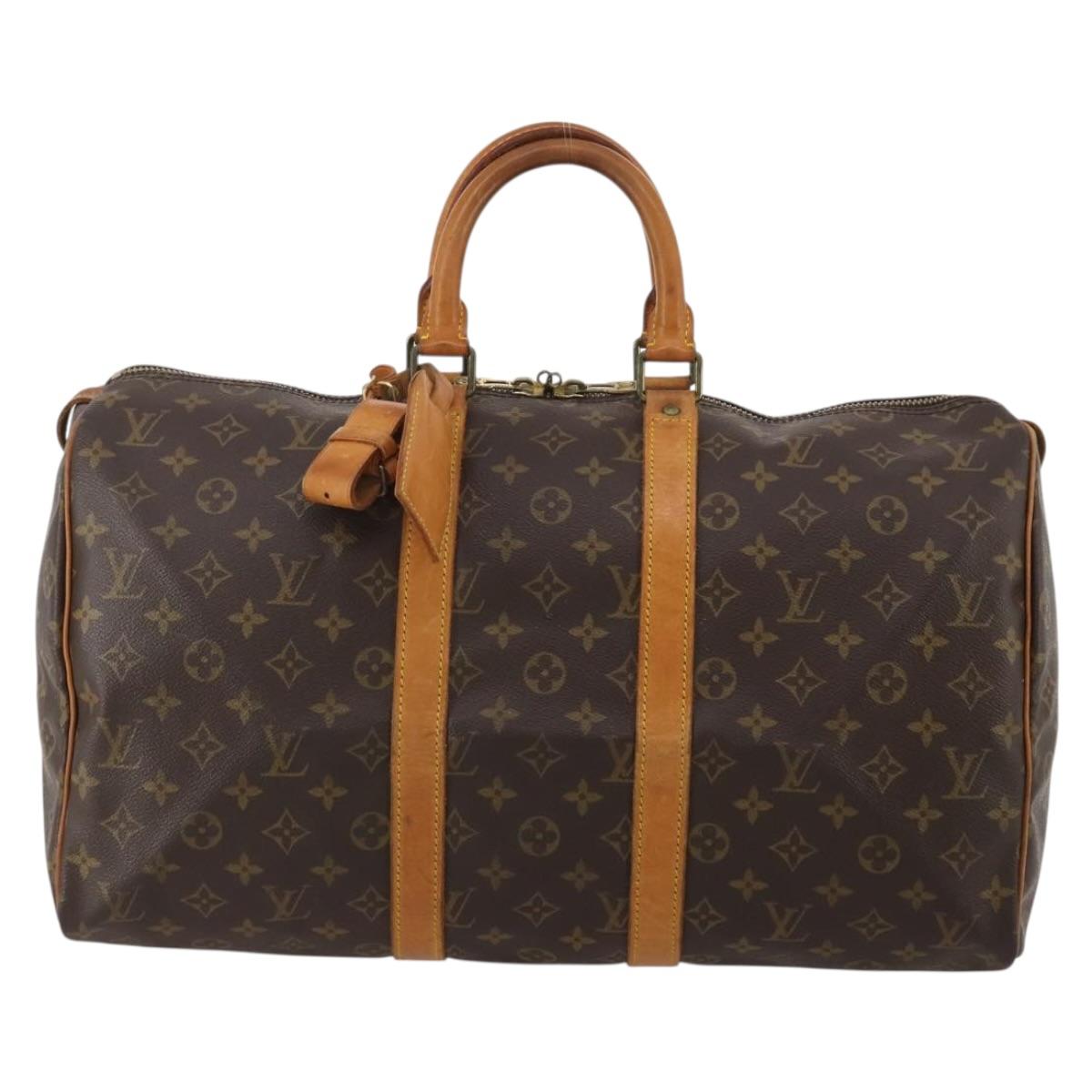 LOUIS VUITTON Monogram Keepall 45 Boston Bag M41428 LV Auth 197716A