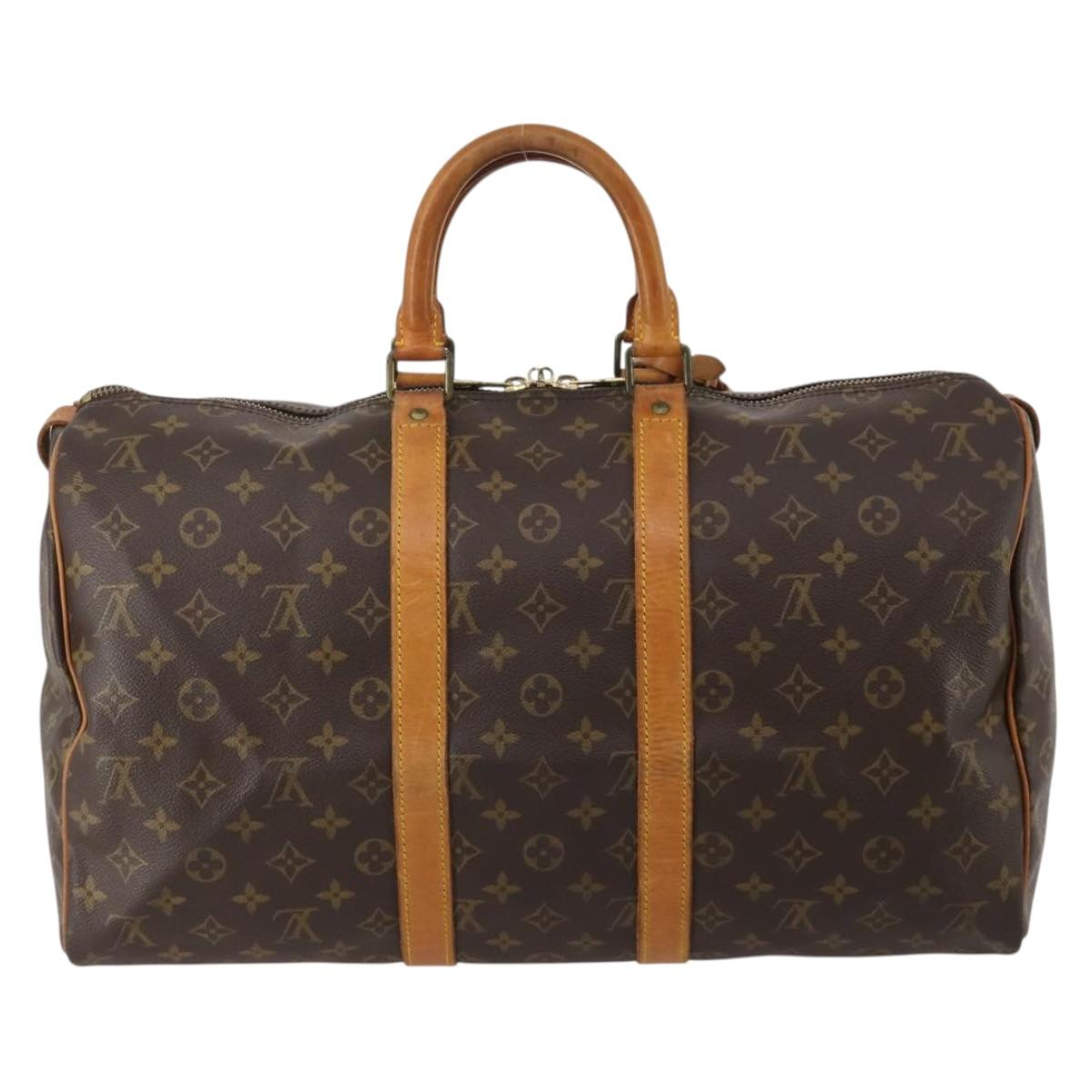 LOUIS VUITTON Monogram Keepall 45 Boston Bag M41428 LV Auth 197716A