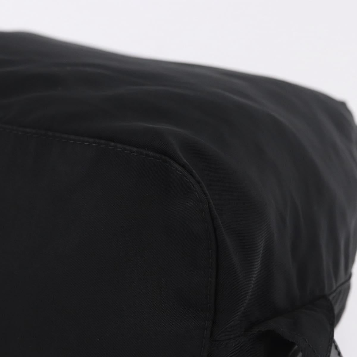 PRADA Backpack Nylon Black Silver Auth 197726A