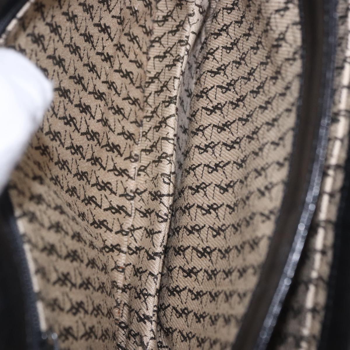 SAINT LAURENT Shoulder Bag Leather Black Auth 197730