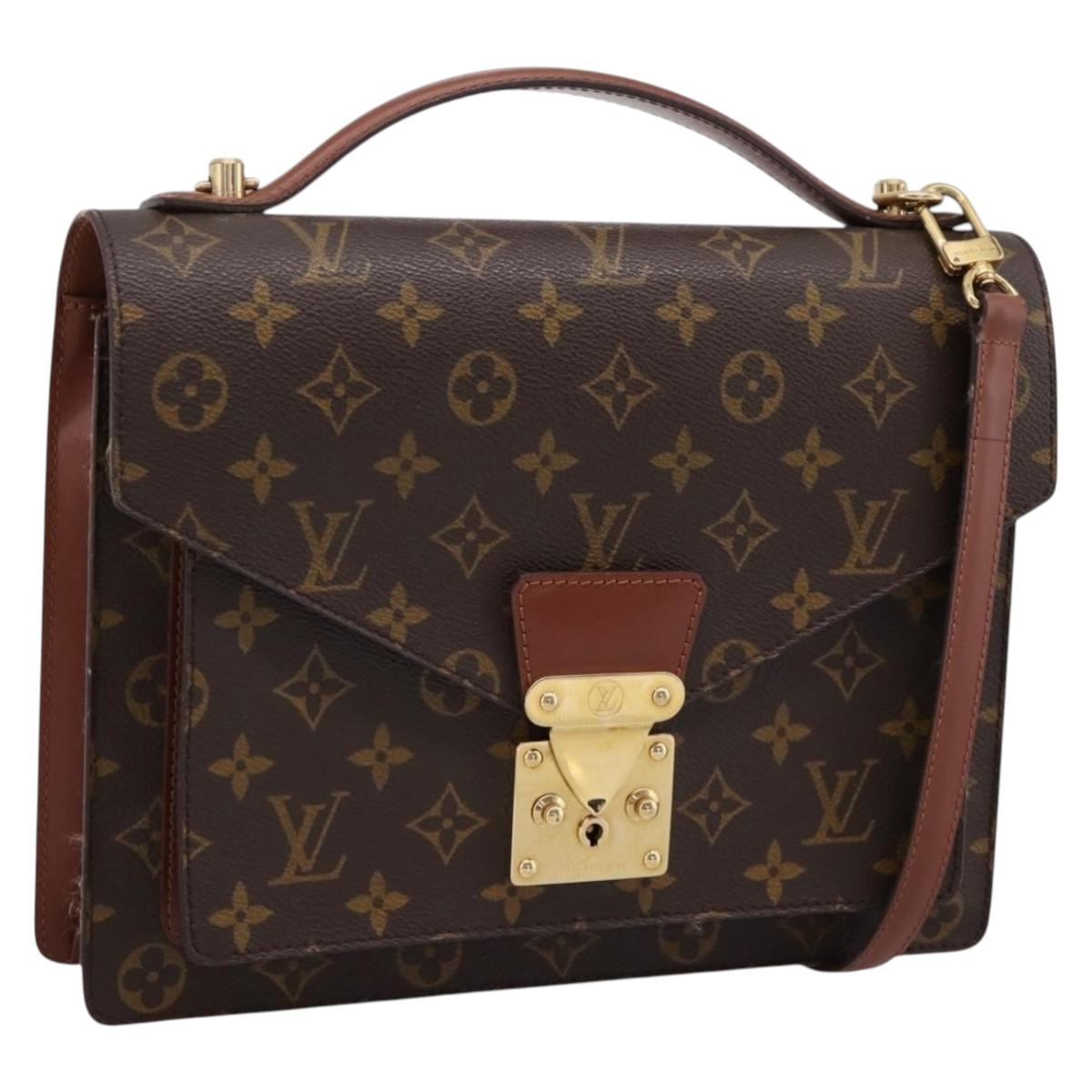 LOUIS VUITTON Monogram Monceau28 Hand Bag M51185 LV Auth 197738V