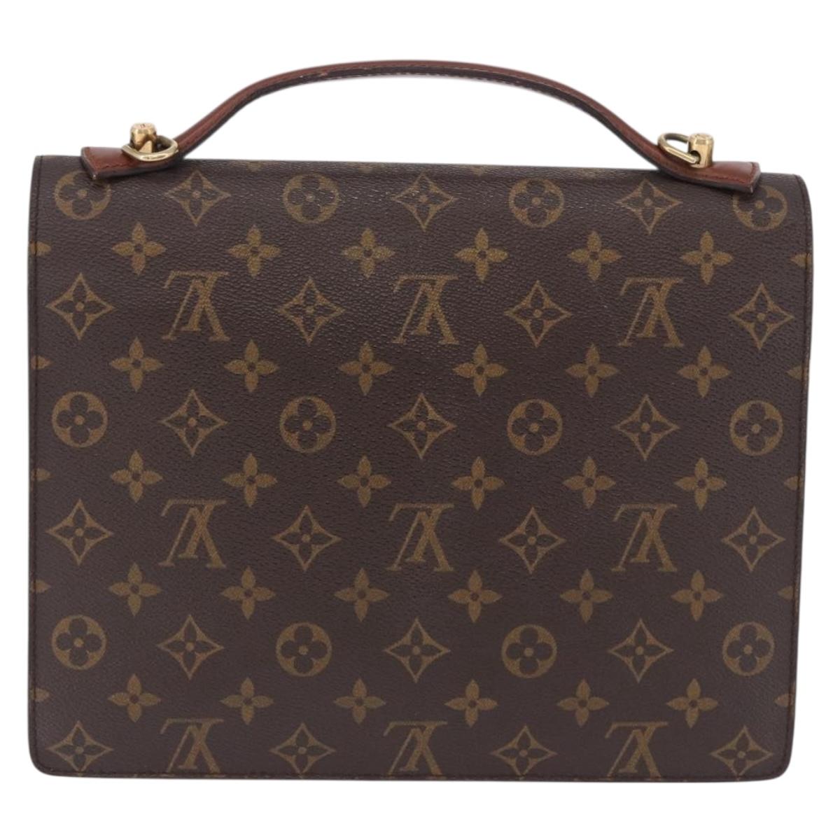 LOUIS VUITTON Monogram Monceau28 Hand Bag M51185 LV Auth 197753