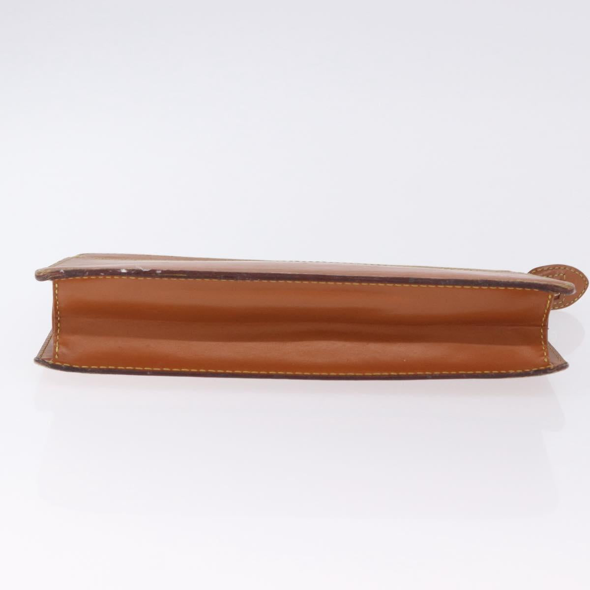 LOUIS VUITTON Epi Pochette Homme Clutch Bag Brown M52528 LV Auth 197754
