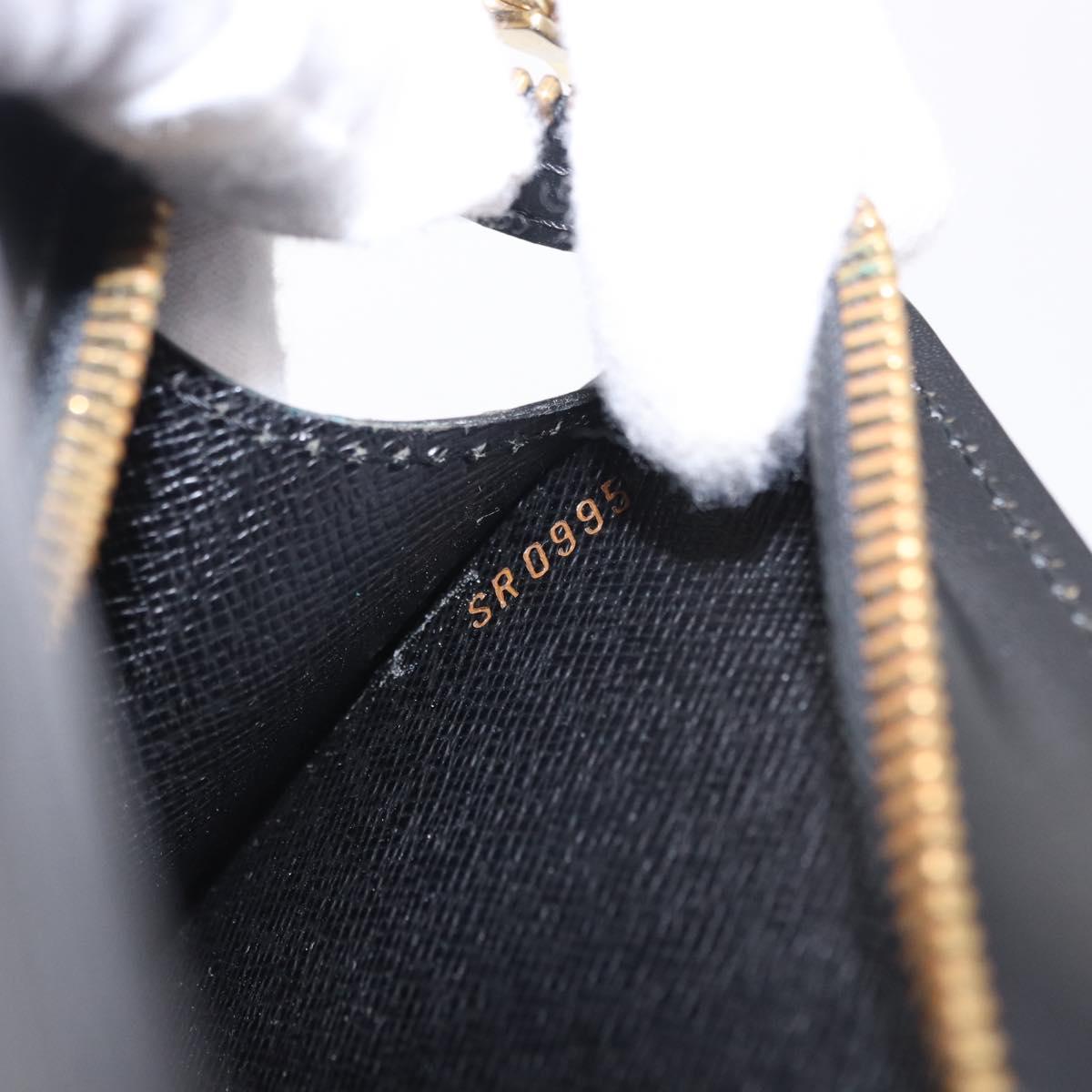 LOUIS VUITTON Epi Pochette Homme Clutch Bag Black M52522 LV Auth 197757
