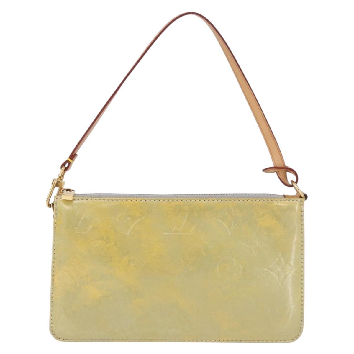 LOUIS VUITTON Monogram Vernis Lexington Accessory Pouch Gris M91056 Auth 197761