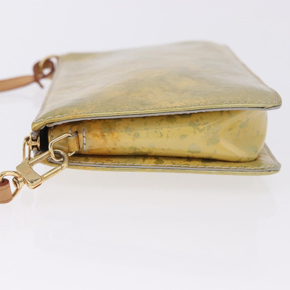 LOUIS VUITTON Monogram Vernis Lexington Accessory Pouch Gris M91056 Auth 197761