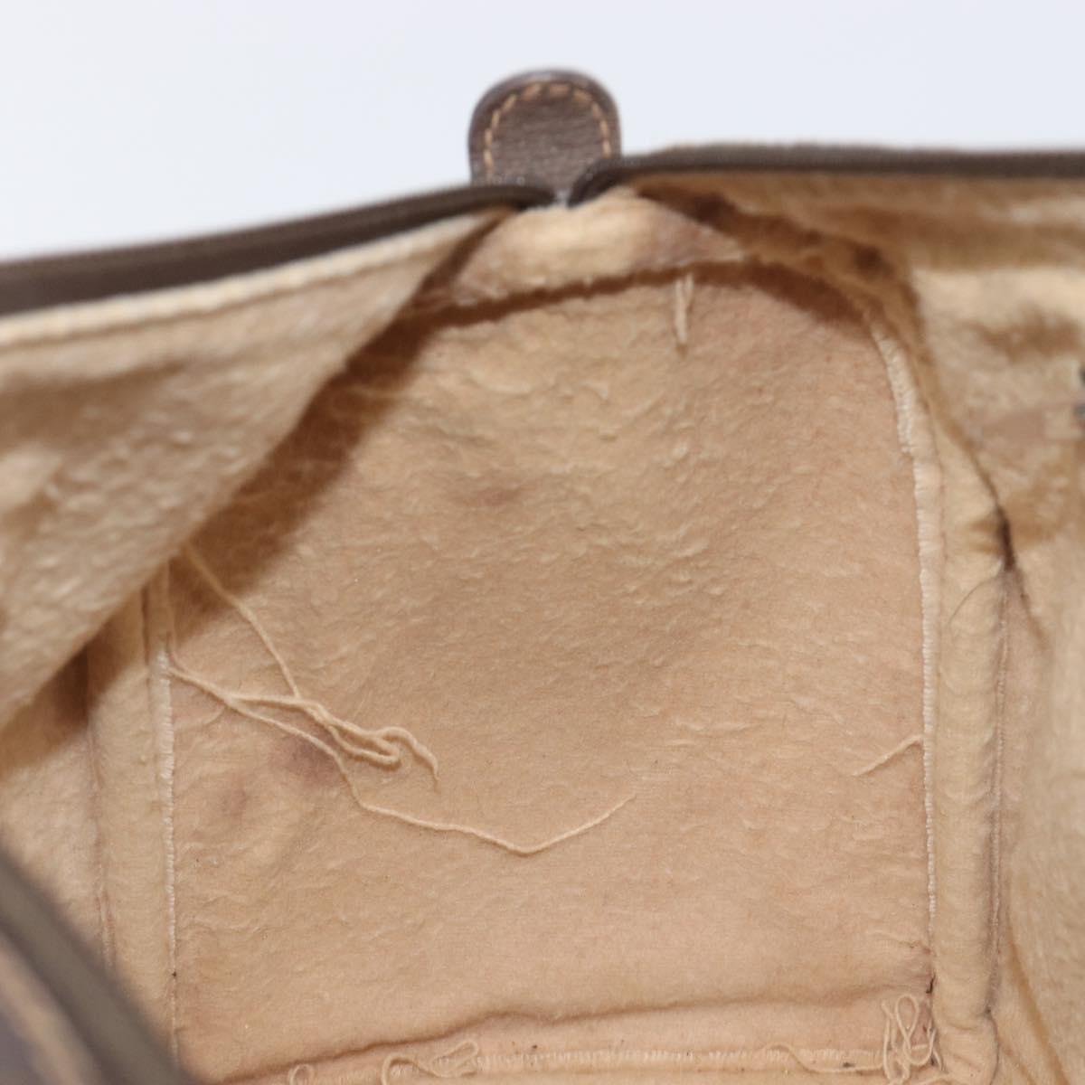 GUCCI GG Supreme Web Sherry Line Hand Bag PVC Beige Gold 40 02 007 Auth 197765